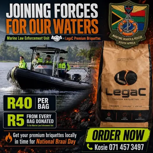 Joining forces for our waters: LegaC Premium Briquettes and the Marine Law Enforcement Unit